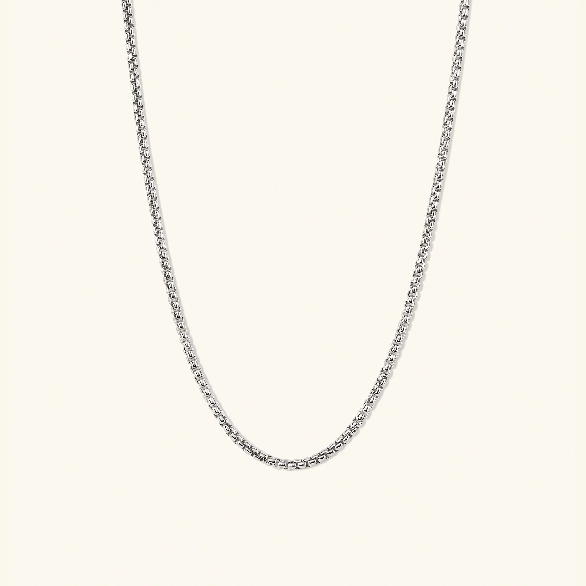 Round Box Chain Necklace - Image 5