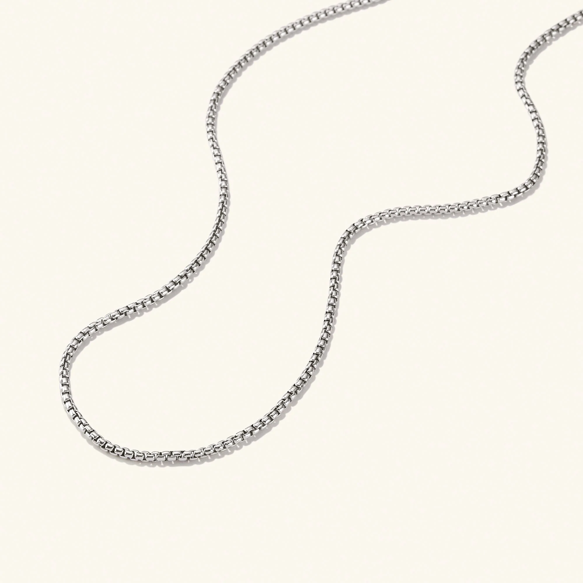 Round Box Chain Necklace - Image 8