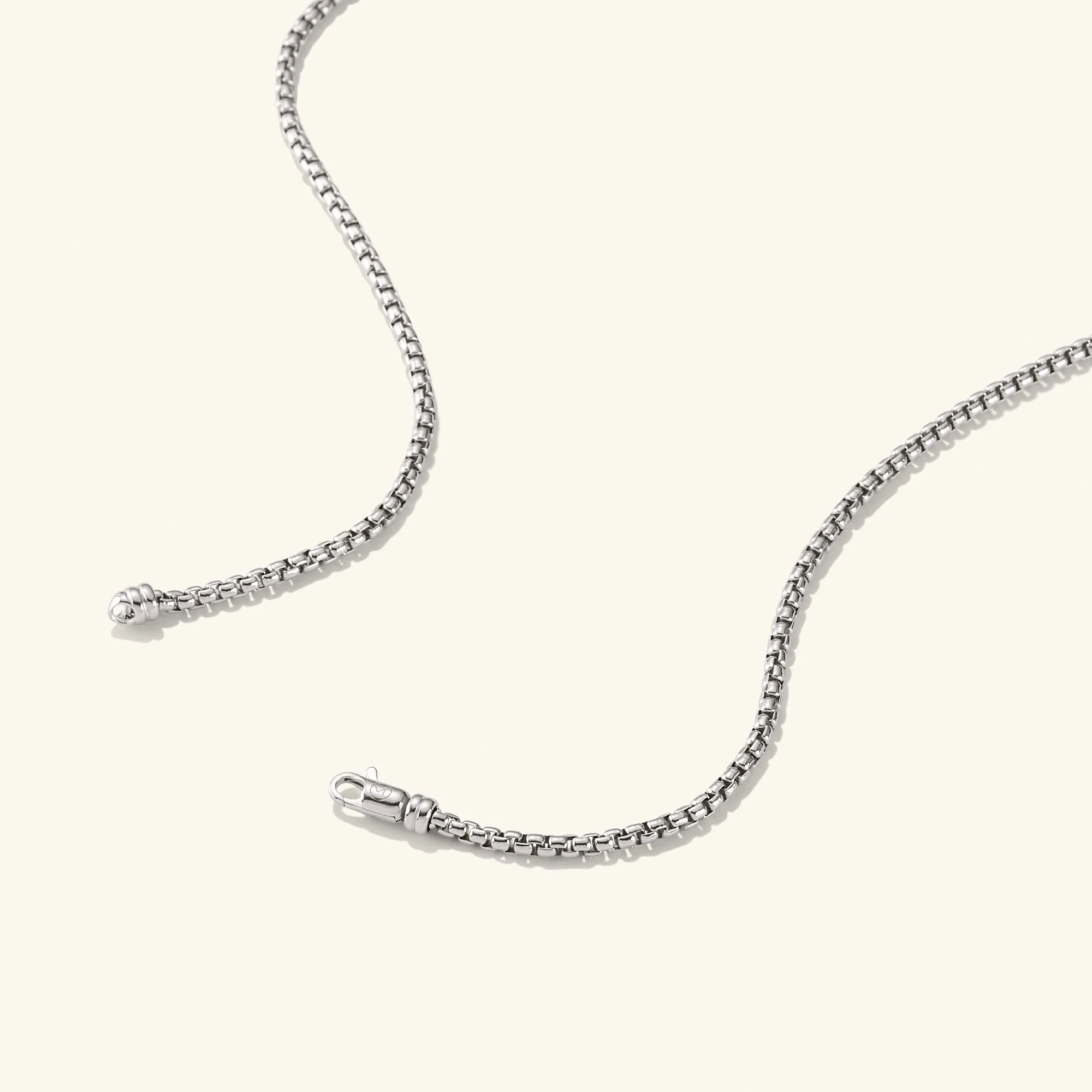 Round Box Chain Necklace - Image 9