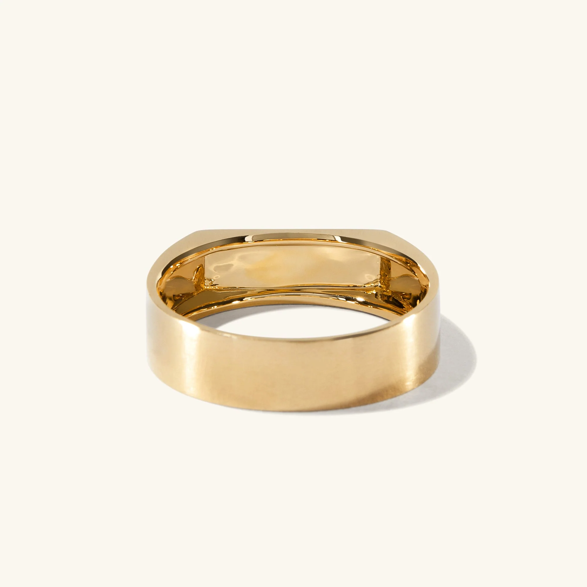Slim Rectangular Signet Ring - Image 15
