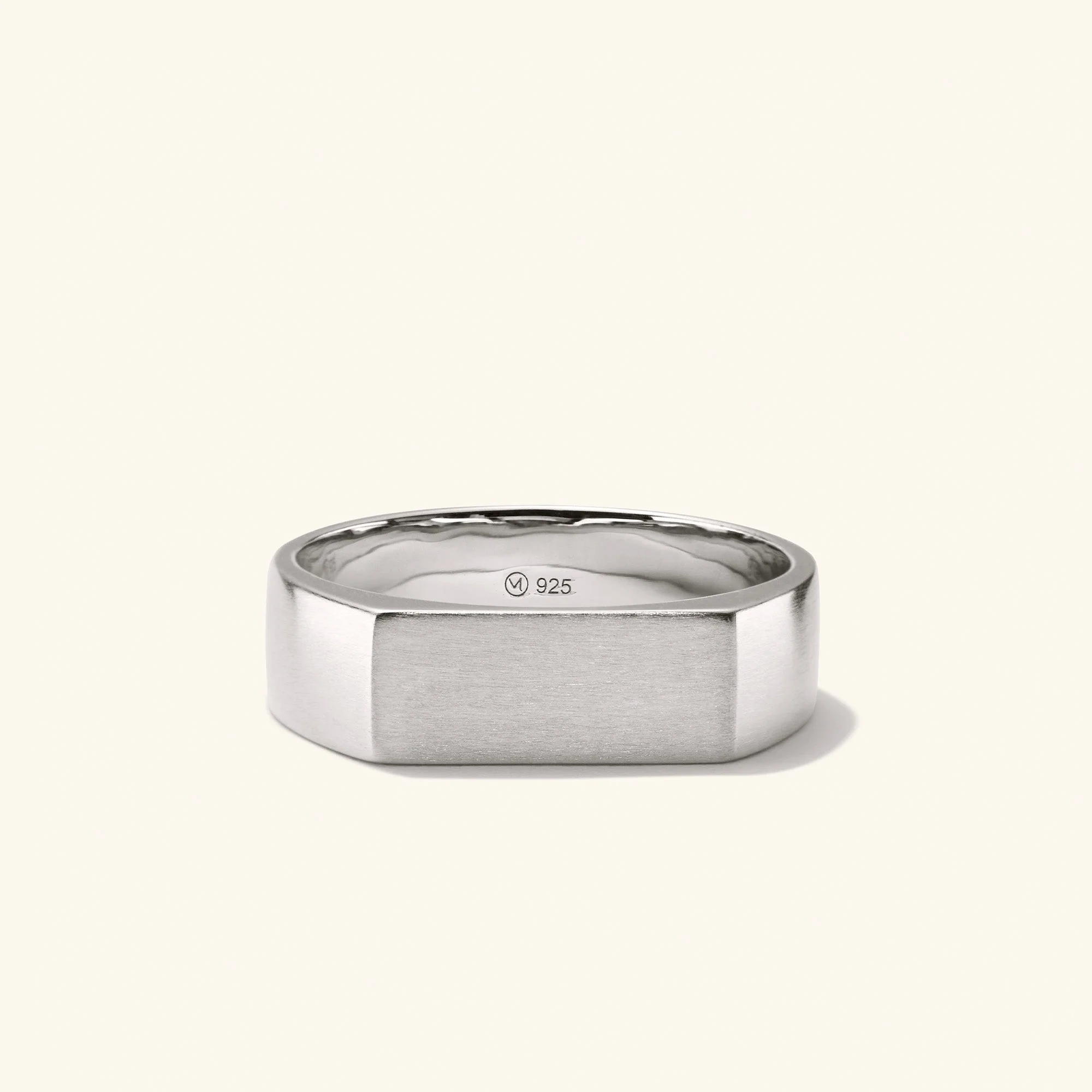 Slim Rectangular Signet Ring - Image 19