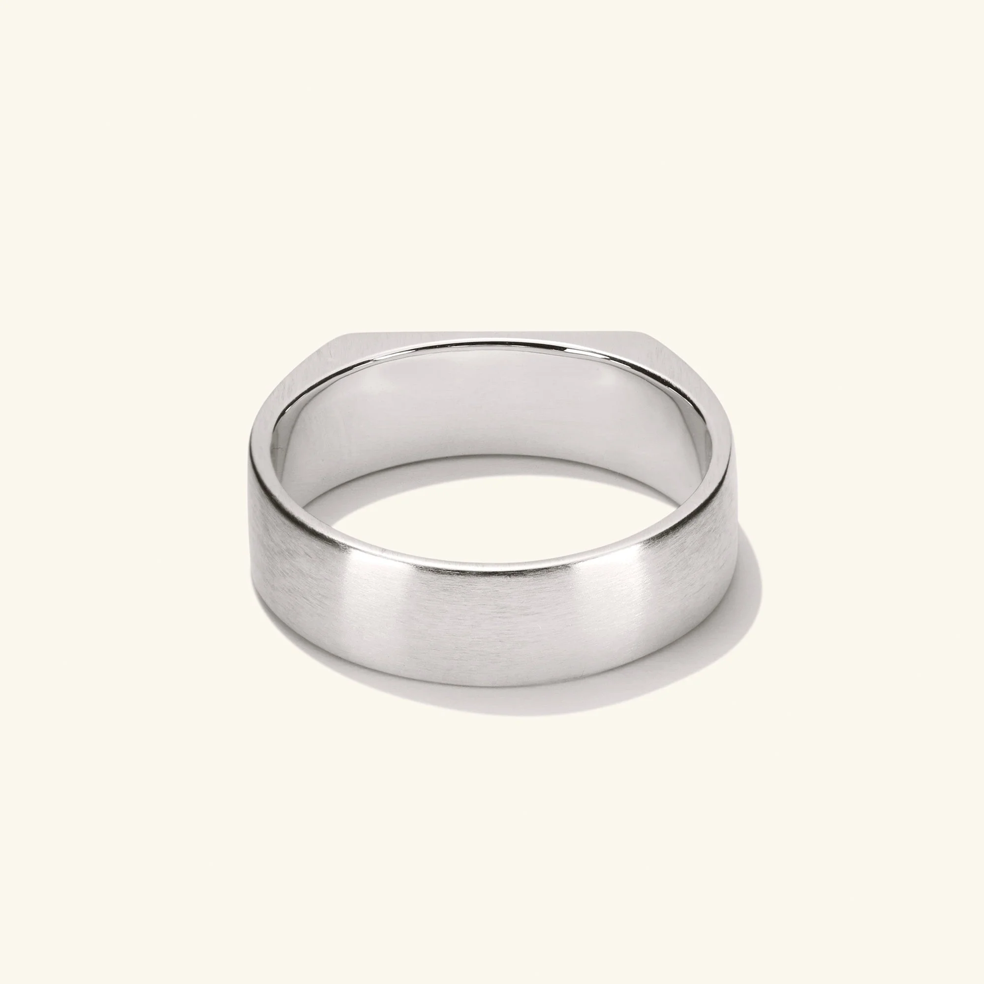 Slim Rectangular Signet Ring - Image 21