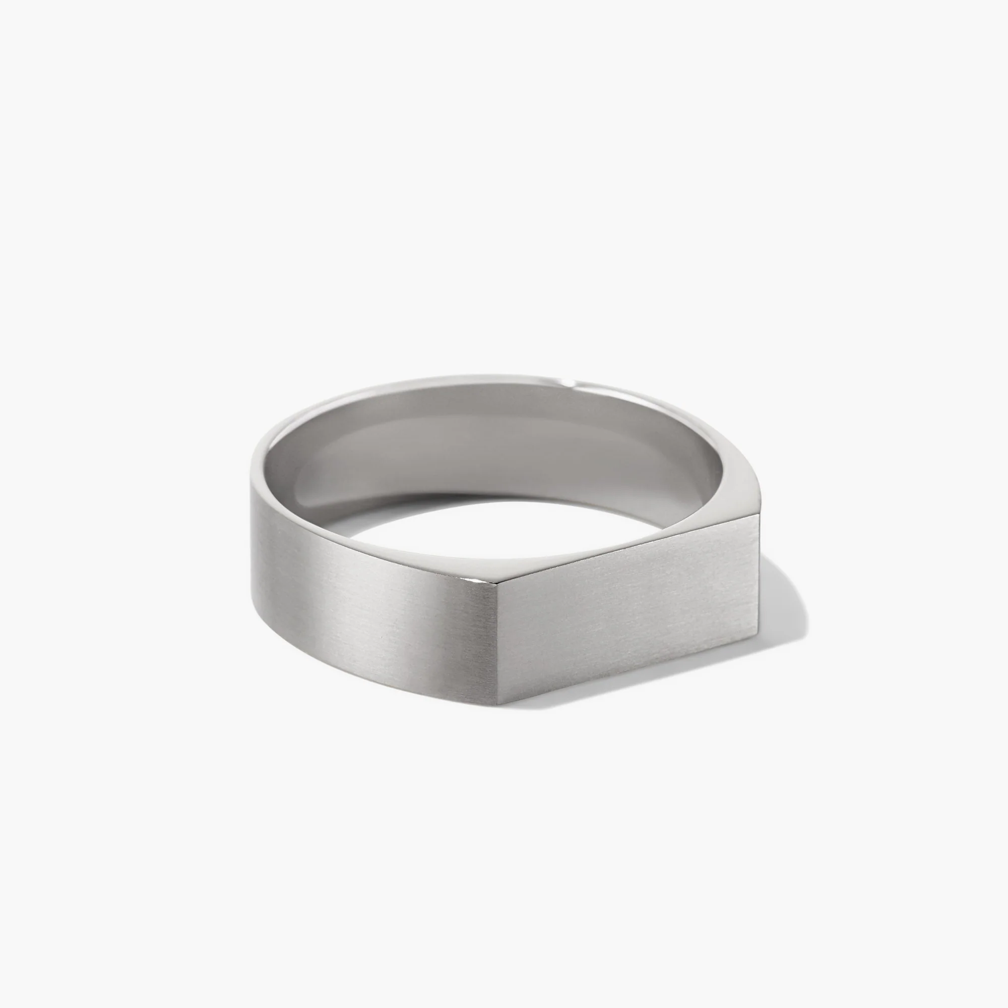 Slim Rectangular Signet Ring - Image 22