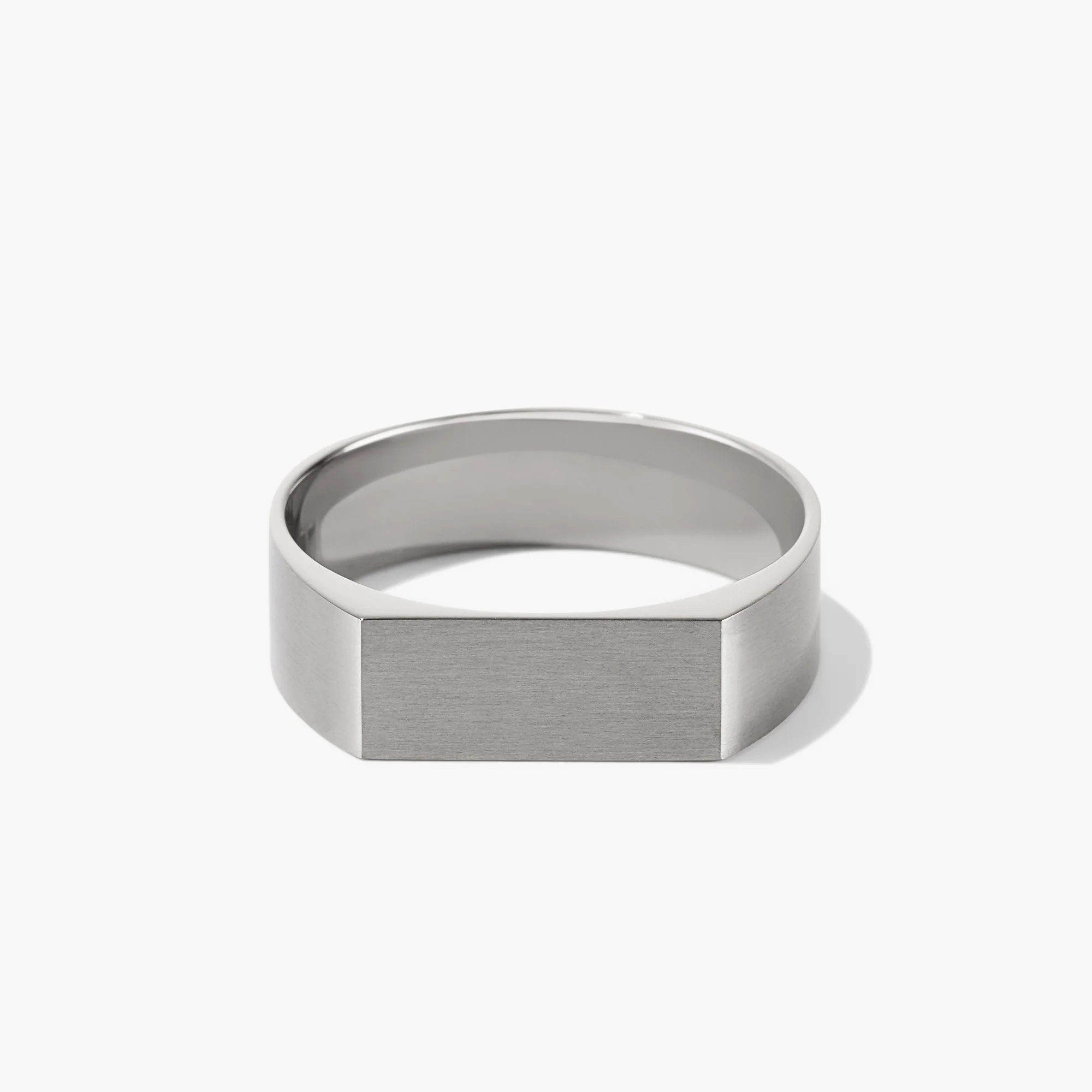 Slim Rectangular Signet Ring - Image 23