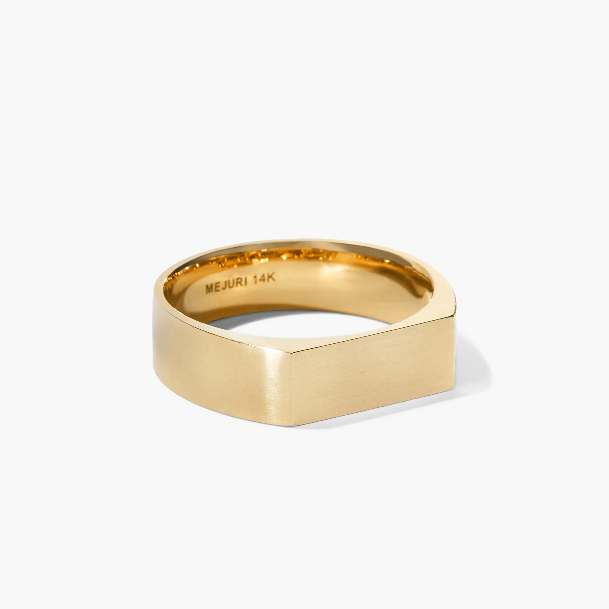 Slim Rectangular Signet Ring - Image 27