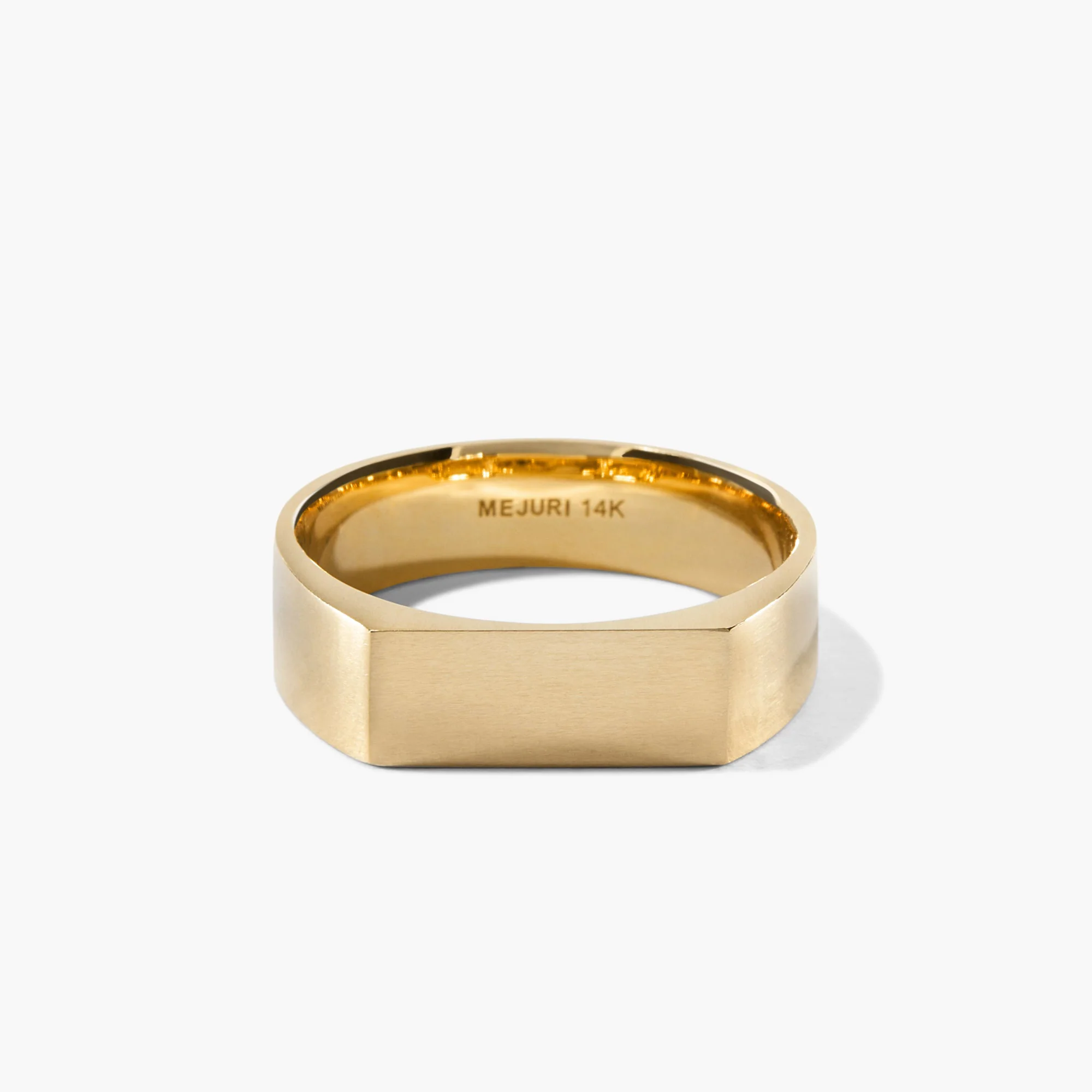 Slim Rectangular Signet Ring - Image 28