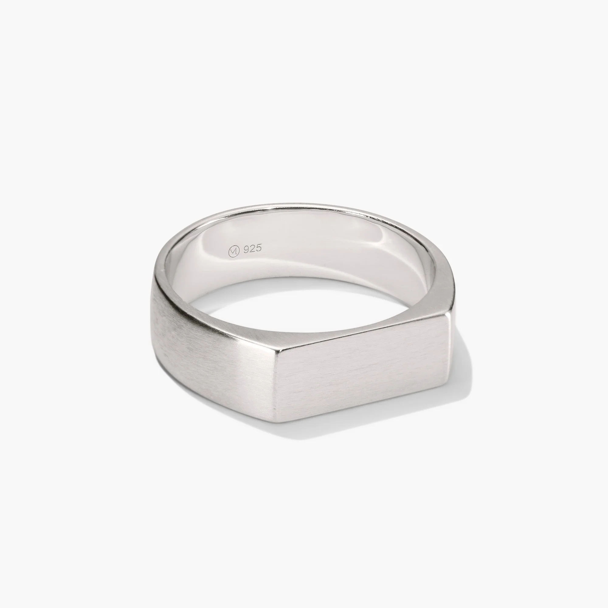 Slim Rectangular Signet Ring - Image 30