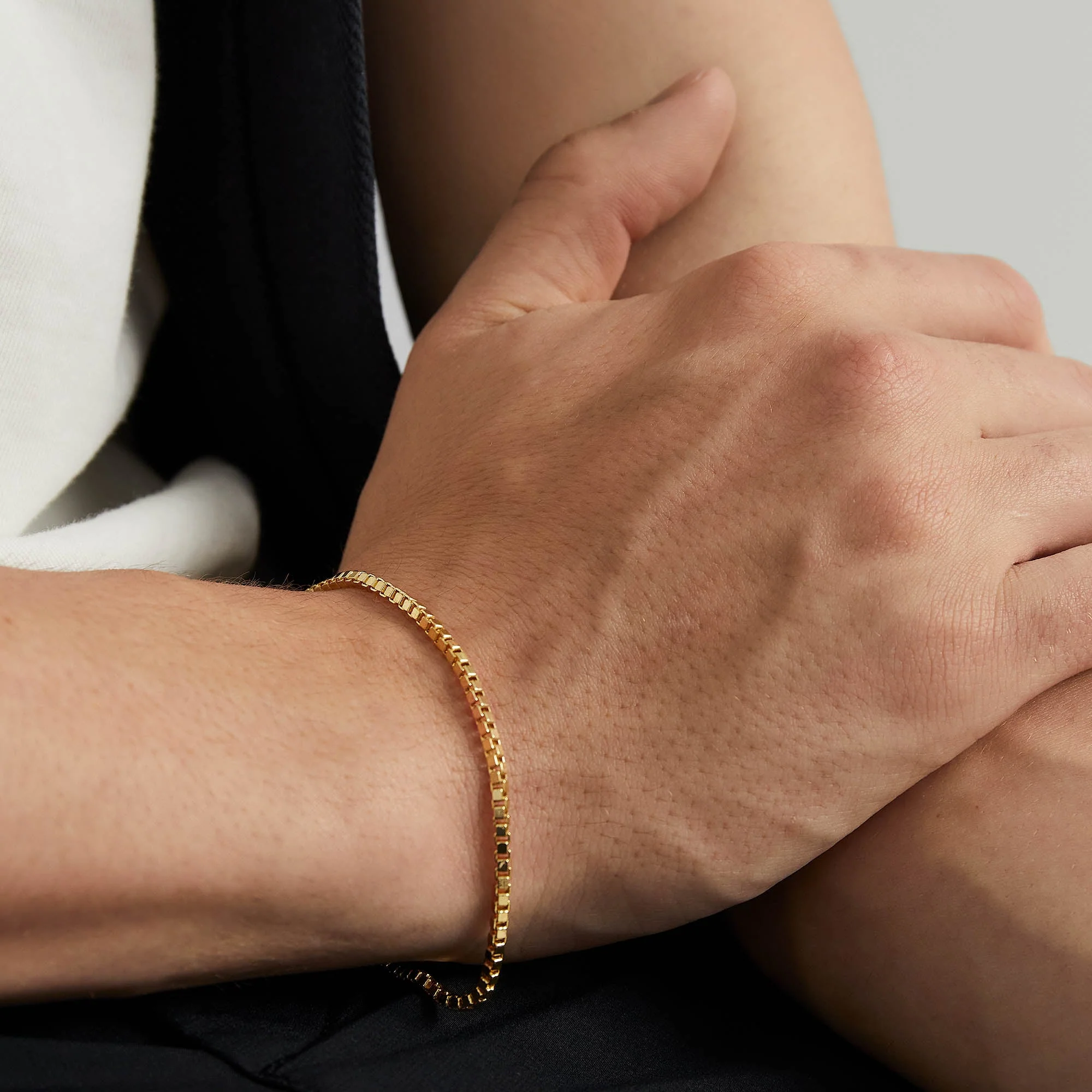 Square Box Chain Bracelet - Image 3