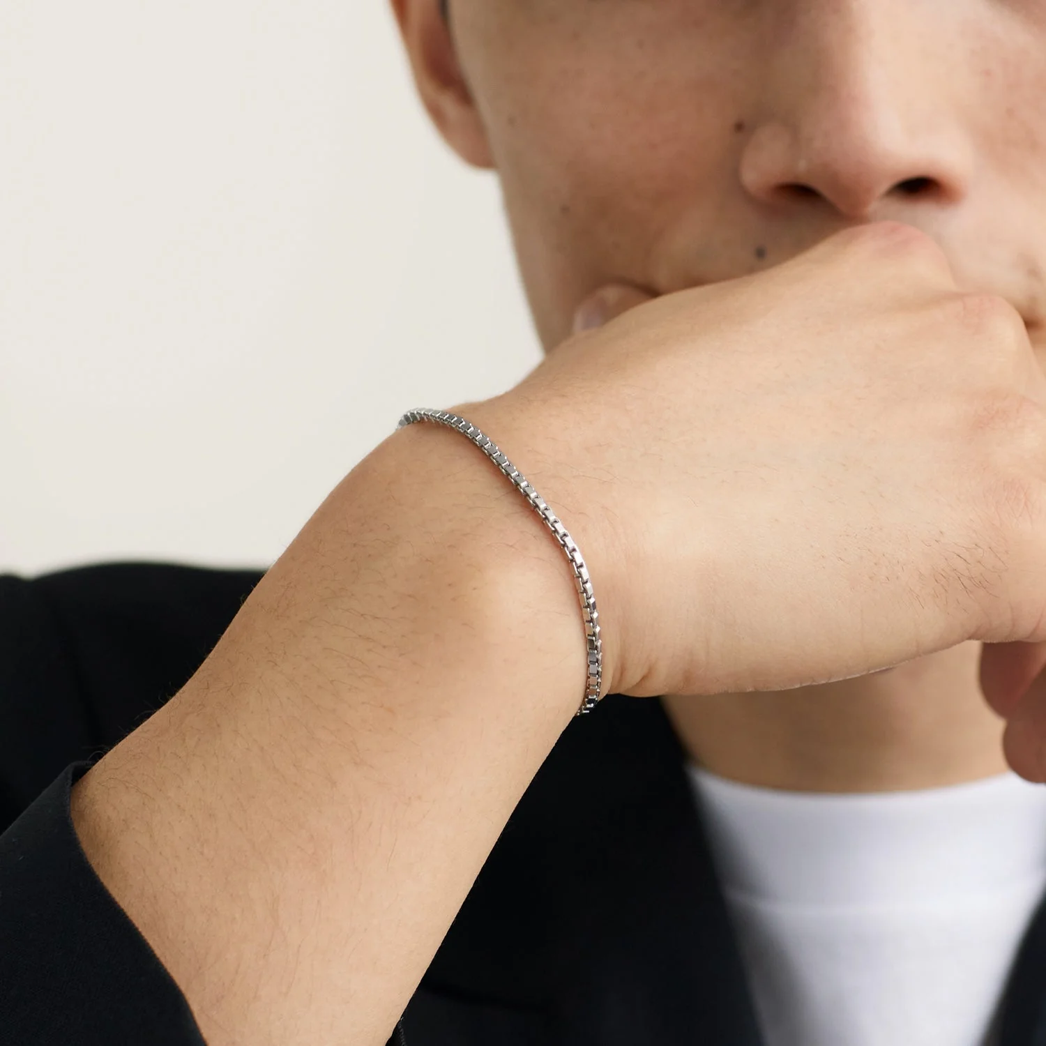 Square Box Chain Bracelet - Image 6