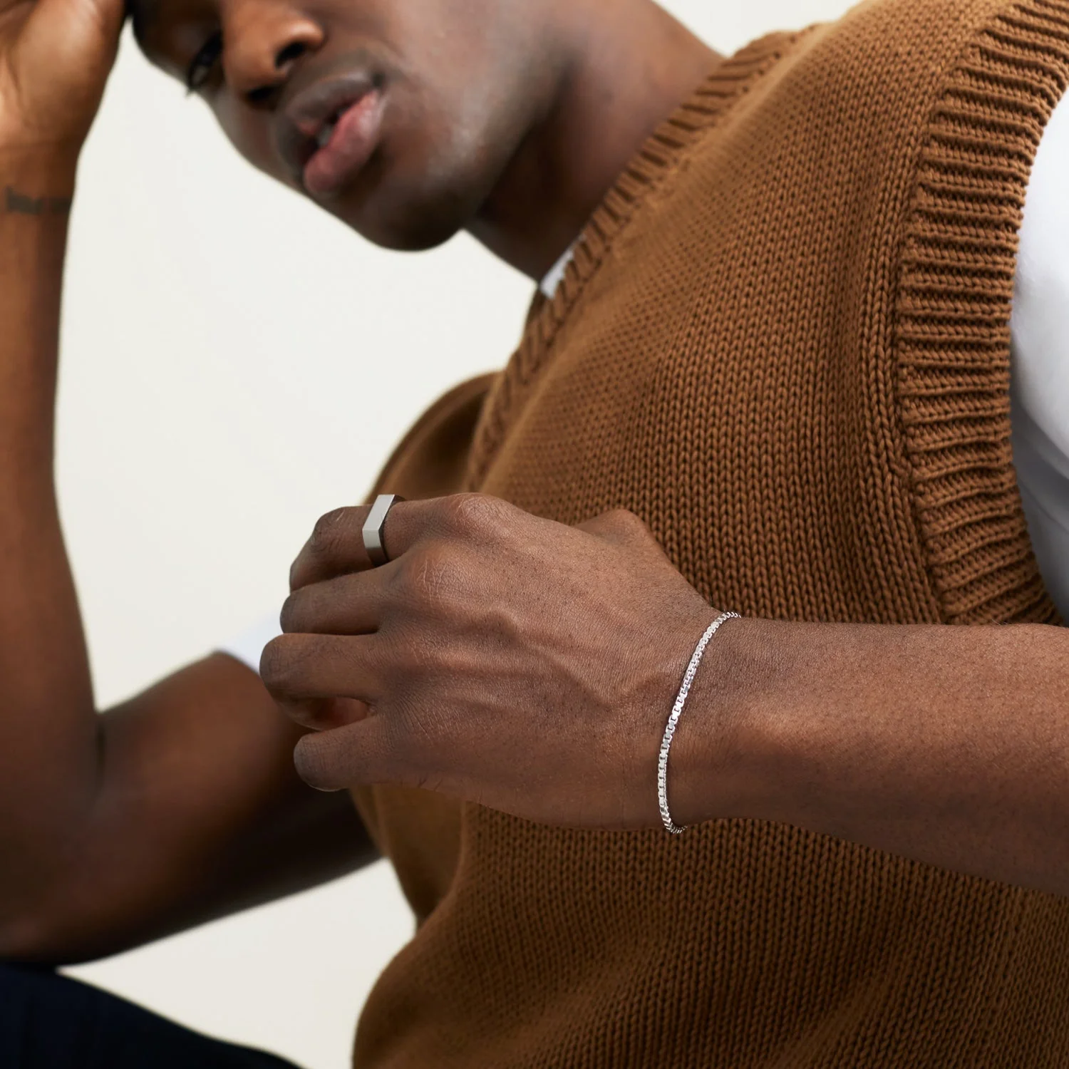 Square Box Chain Bracelet - Image 7