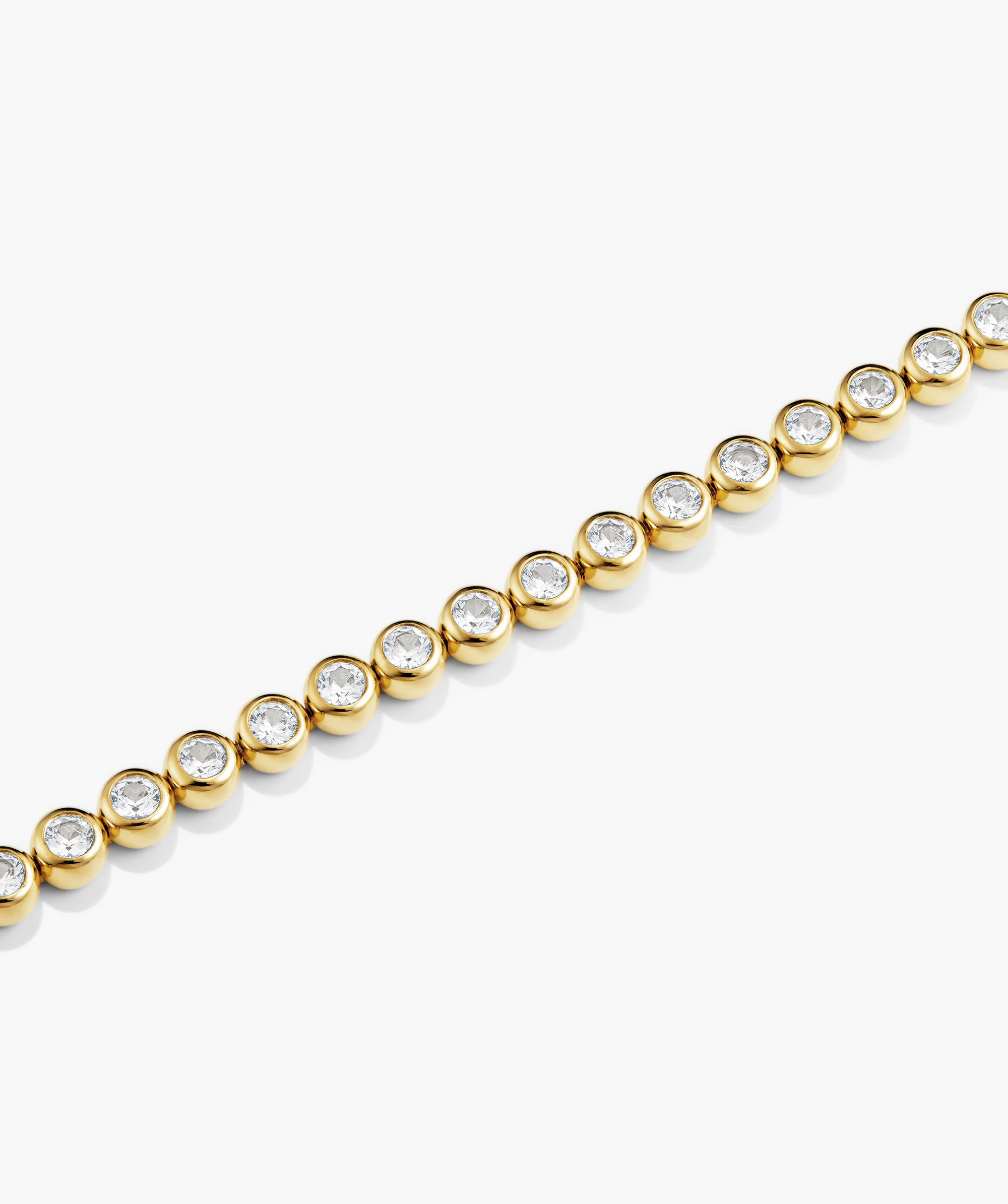 Zadie Bezel Lab Grown Sapphire Tennis Bracelet - Image 14